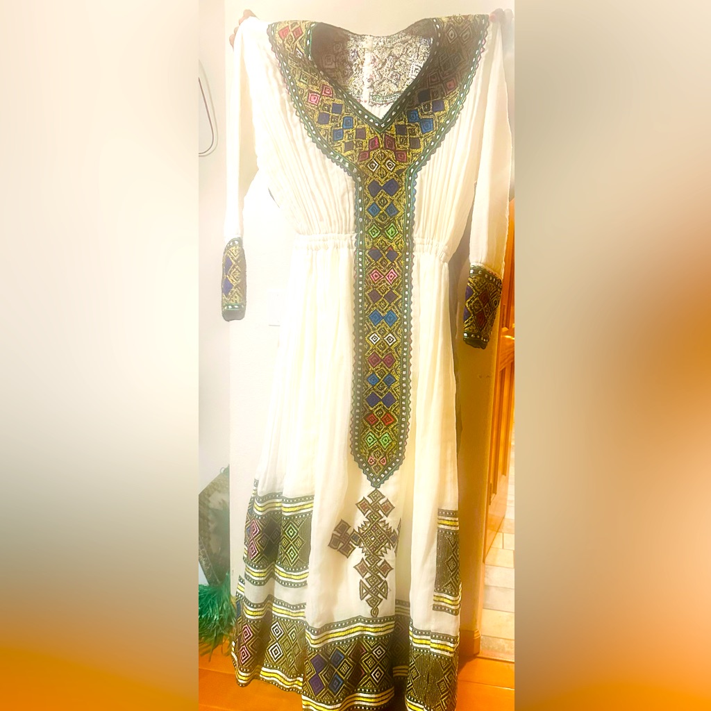 ethiopian traditional dress fashion Elegant Habesha Traditional Dress Timeless Ethiopian Clothing 3XL